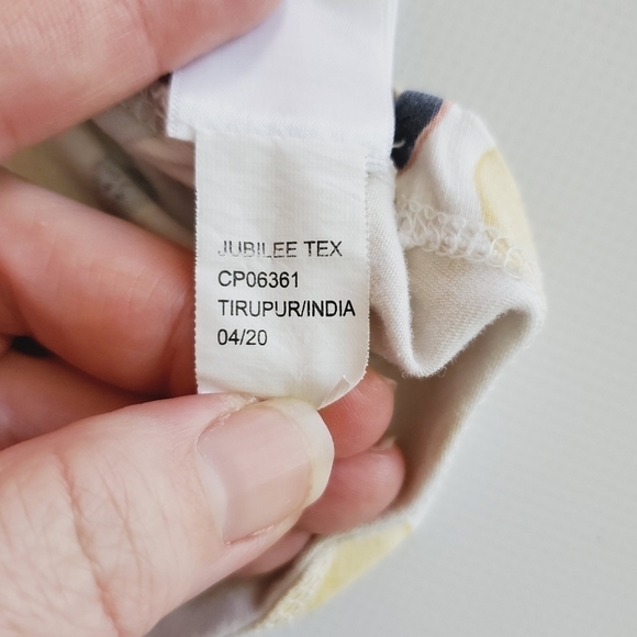 K1189 * Tommy Bahama Girls Lemon Tank White Yellow Size 24M - Picture 7 of 7